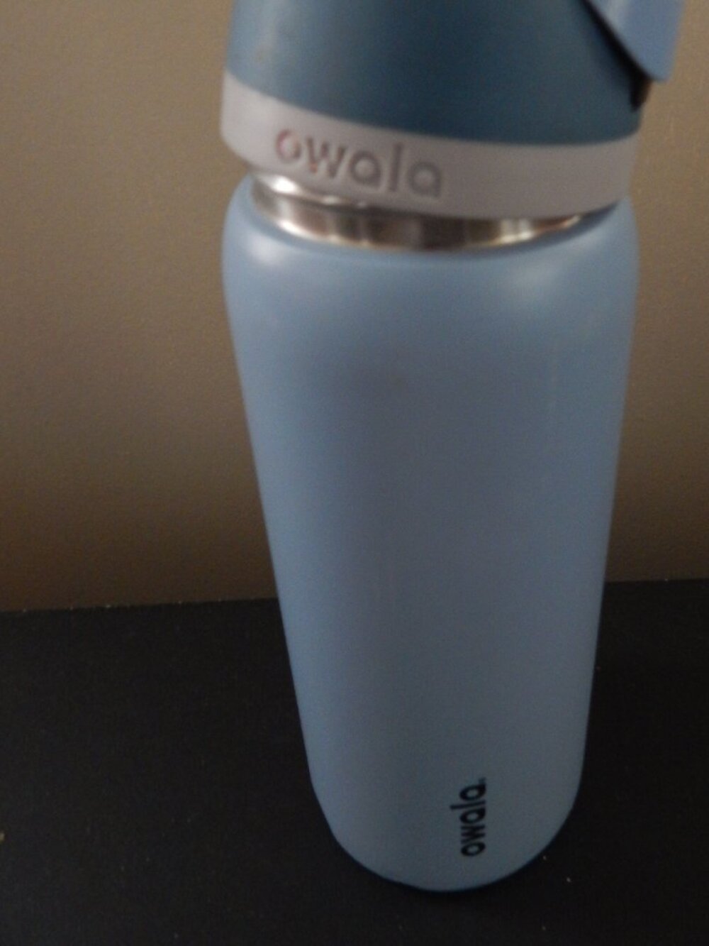 Owala blue water bottle